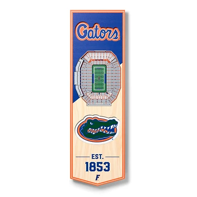 Florida Gators 6'' x 19'' 3D StadiumView Banner