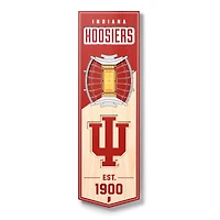 Indiana Hoosiers 6'' x 19'' 3D StadiumView Banner