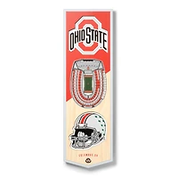 Ohio State Buckeyes 6'' x 19'' 3D StadiumView Banner