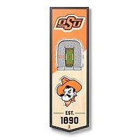 Oklahoma State Cowboys 6'' x 19'' 3D StadiumView Banner