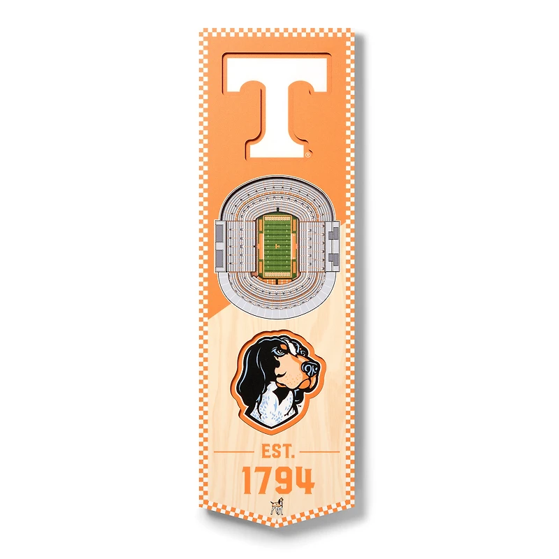 Tennessee Volunteers 6'' x 19'' 3D StadiumView Banner