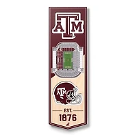 Texas A&M Aggies 6'' x 19'' 3D StadiumView Banner