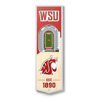 Washington State Cougars 6'' x 19'' 3D StadiumView Banner