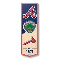 Atlanta Braves 6'' x 19'' 3D StadiumView Banner