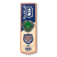 Detroit Tigers 6'' x 19'' 3D StadiumView Banner