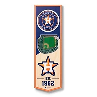 Houston Astros 6'' x 19'' 3D StadiumView Banner