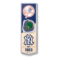 New York Yankees 6'' x 19'' 3D StadiumView Banner