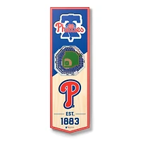 Philadelphia Phillies 6'' x 19'' 3D StadiumView Banner