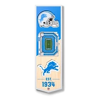 Detroit Lions 6'' x 19'' 3D StadiumView Banner