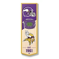 Minnesota Vikings 6'' x 19'' 3D StadiumView Banner