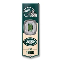 New York Jets 6'' x 19'' 3D StadiumView Banner