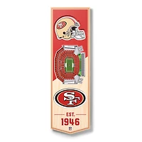 San Francisco 49ers 6'' x 19'' 3D StadiumView Banner