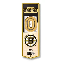 Boston Bruins 6'' x 19'' 3D StadiumView Banner