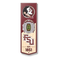 Florida State Seminoles 6'' x 19'' 3D StadiumView Banner