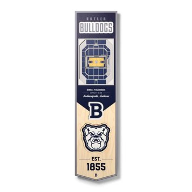 Butler Bulldogs 8'' x 32'' 3D StadiumView Banner