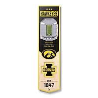 Iowa Hawkeyes 8'' x 32'' 3D StadiumView Banner