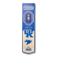 Kentucky Wildcats 8'' x 32'' 3D StadiumView Banner