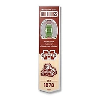 Mississippi State Bulldogs 8'' x 32'' 3D StadiumView Banner