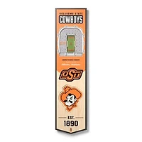 Oklahoma State Cowboys 8'' x 32'' 3D StadiumView Banner