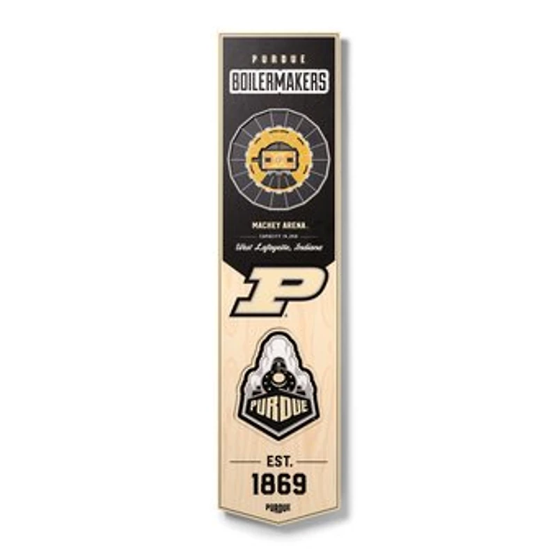 Purdue Boilermakers 8'' x 32'' 3D StadiumView Banner