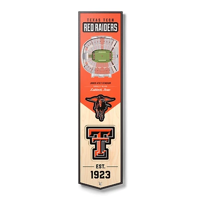 Texas Tech Red Raiders 8'' x 32'' 3D StadiumView Banner