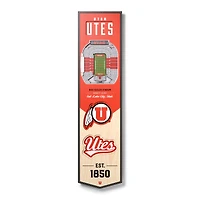 Utah Utes 8'' x 32'' 3D StadiumView Banner
