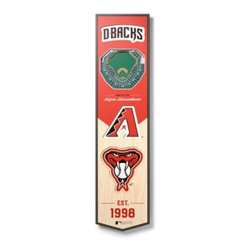 Arizona Diamondbacks 8'' x 32'' 3D StadiumView Banner
