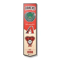 Arizona Diamondbacks 8'' x 32'' 3D StadiumView Banner