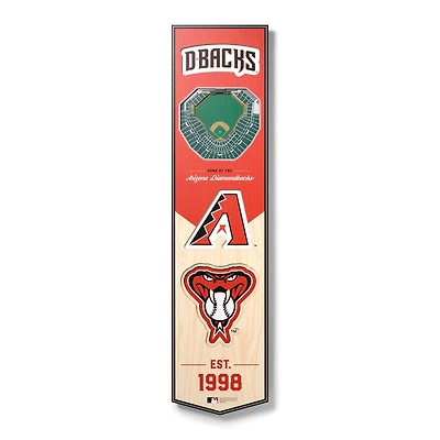 Arizona Diamondbacks 8'' x 32'' 3D StadiumView Banner