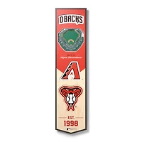 Arizona Diamondbacks 8'' x 32'' 3D StadiumView Banner