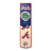 Atlanta Braves 8'' x 32'' 3D StadiumView Banner