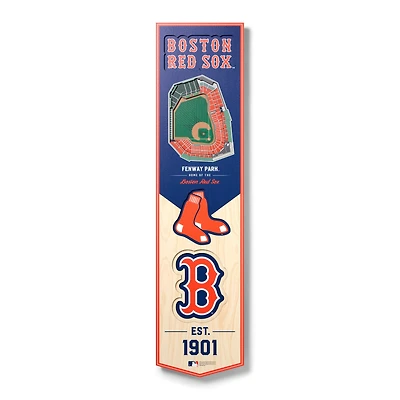 Boston Red Sox 8'' x 32'' 3D StadiumView Banner