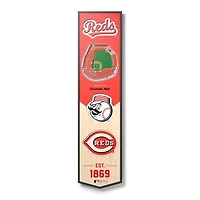 Cincinnati Reds 8'' x 32'' 3D StadiumView Banner