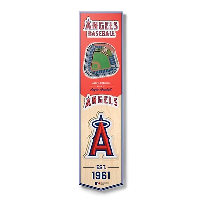 Los Angeles Angels 8'' x 32'' 3D StadiumView Banner