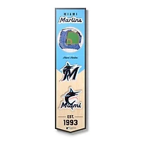 Miami Marlins 8'' x 32'' 3D StadiumView Banner