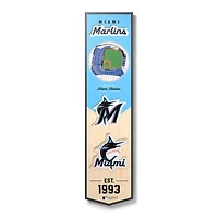 Miami Marlins 8'' x 32'' 3D StadiumView Banner