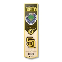 San Diego Padres 8'' x 32'' 3D StadiumView Banner