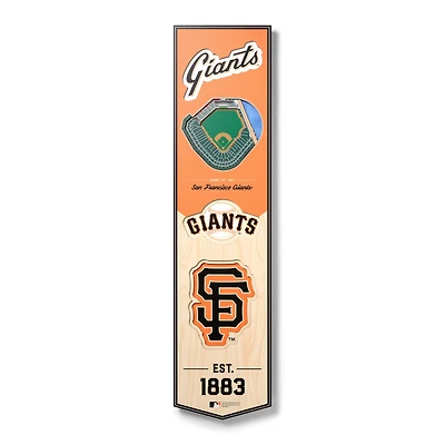 San Francisco Giants 8'' x 32'' 3D StadiumView Banner