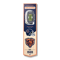 Chicago Bears 8'' x 32'' 3D StadiumView Banner