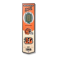 Cincinnati Bengals 8'' x 32'' 3D StadiumView Banner