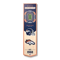 Denver Broncos 8'' x 32'' 3D StadiumView Banner