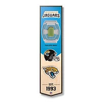 Jacksonville Jaguars 8'' x 32'' 3D StadiumView Banner