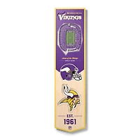 Minnesota Vikings 8'' x 32'' 3D StadiumView Banner