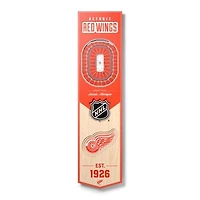 Detroit Red Wings 8'' x 32'' 3D StadiumView Banner