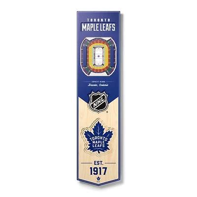 Toronto Maple Leafs 8'' x 32'' 3D StadiumView Banner