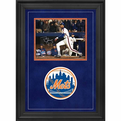 Darryl Strawberry New York Mets Deluxe Framed Autographed 8" x 10" 1986 World Series Hitting Photograph