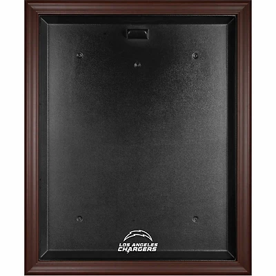 Los Angeles Chargers Brown Framed Team Logo Jersey Display Case
