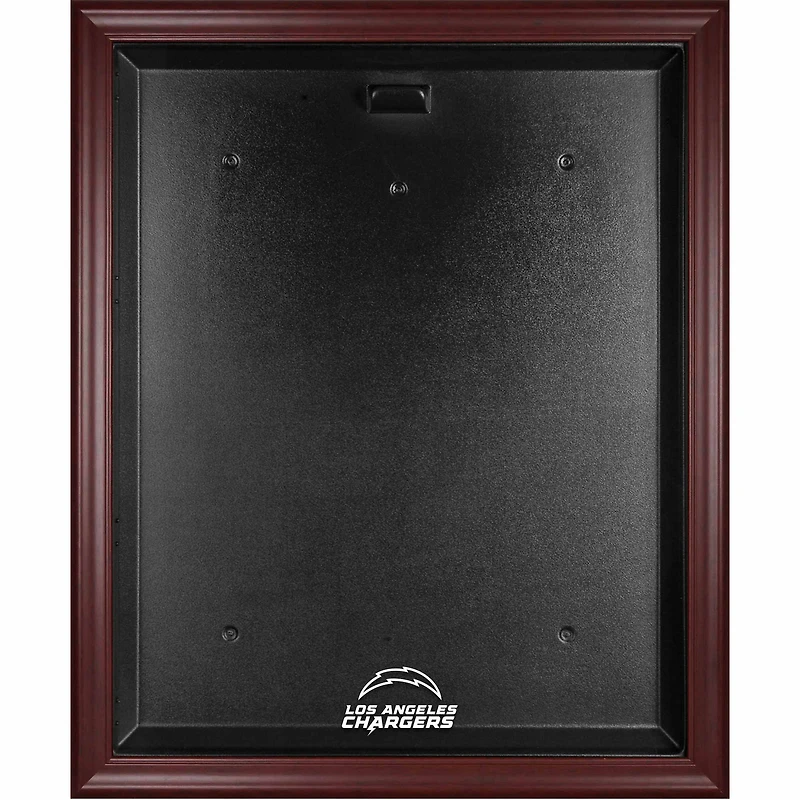 Los Angeles Chargers Mahogany Framed Team Logo Jersey Display Case