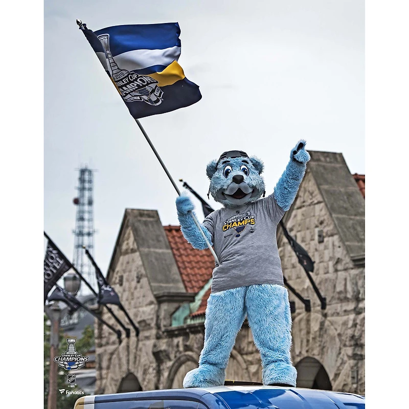 Louie St. Louis Blues Unsigned 2019 Stanley Cup Champions Parade Photograph
