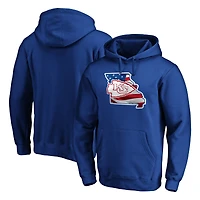 Men's Royal Kansas City Chiefs Banner State Pullover Hoodie